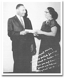 Moseley with Dr. King