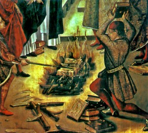 “St. Dominic and the Albigenses” (1495) Berruguete “St. Dominic and the Albigenses” (1495) Berruguete